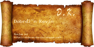 Dobrán Kevin névjegykártya